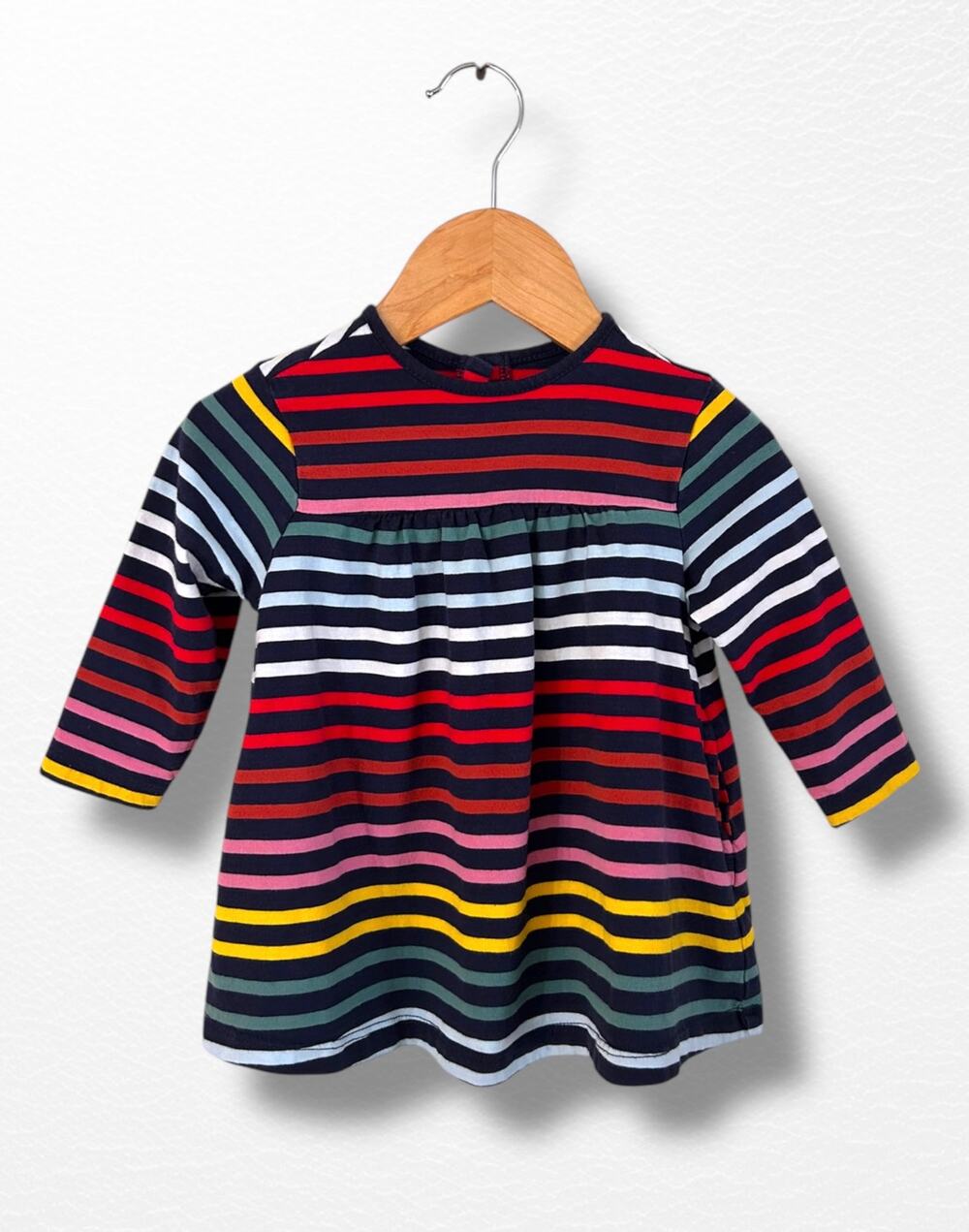 Primary Rainbow Pocket Dress, 6-12 Months